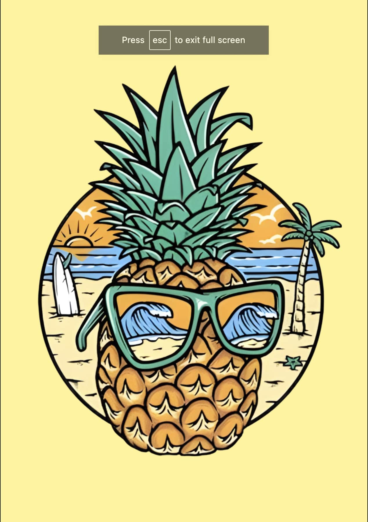 Pineapple Chilling Classic Fit T-Shirt