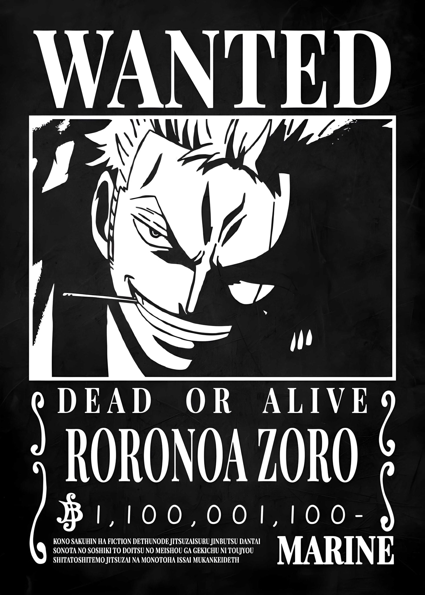 Roronoa Zoro(One Piece) Oversized T-Shirt