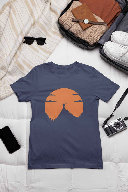 Man on Top of the Mountain Classic Fit T-Shirt
