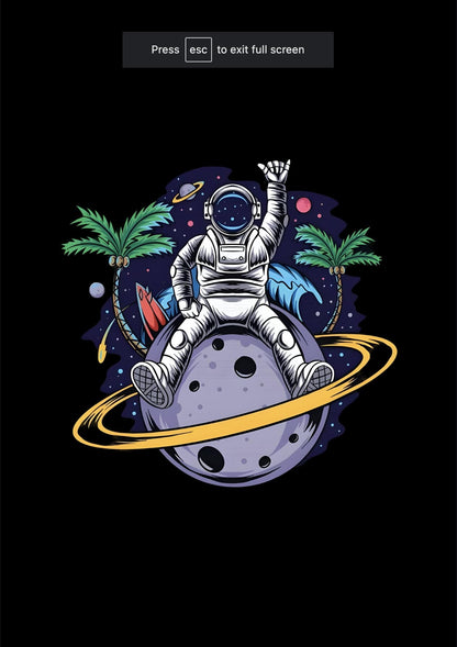 Astronaut Summer Classic Fit T-Shirt