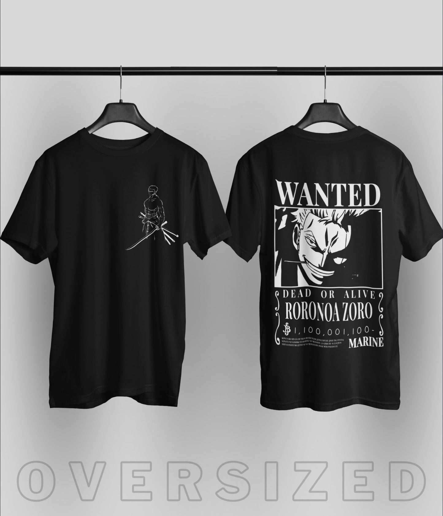 Roronoa Zoro(One Piece) Oversized T-Shirt